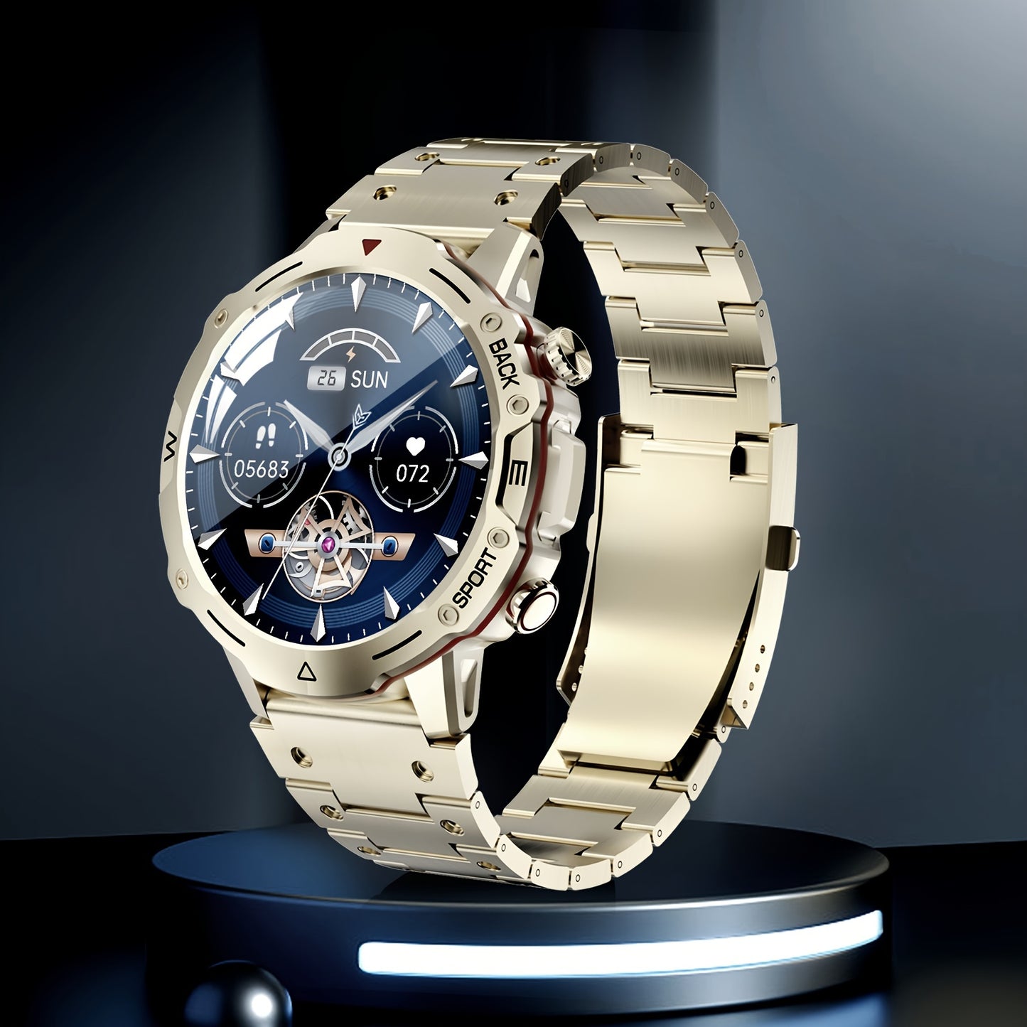 Smart Watches For Men, Military Tactical Style Watch For Make And Answer Call, 1.39'' Fitness Tracker With 100+ Sports Modes, Smart Watch For Android IOS With 24 Hours Health Monitor