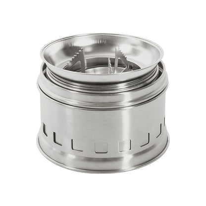 Portable Outdoor Camping Stove: Mini, Stainless Steel, Wood Burning - Perfect for Your Next Adventure!