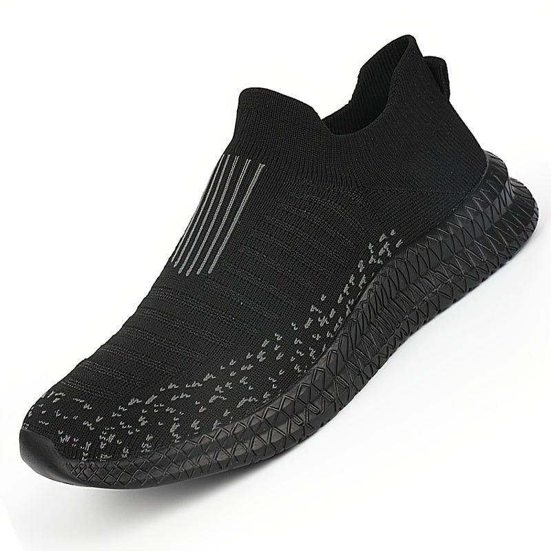[Lightweight Breathable Running Shoes] Men's Slip On Breathable Lightweight Running Shoes, Outdoor Casual Walking Shoes Men's Sneakers