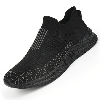 [Lightweight Breathable Running Shoes] Men's Slip On Breathable Lightweight Running Shoes, Outdoor Casual Walking Shoes Men's Sneakers