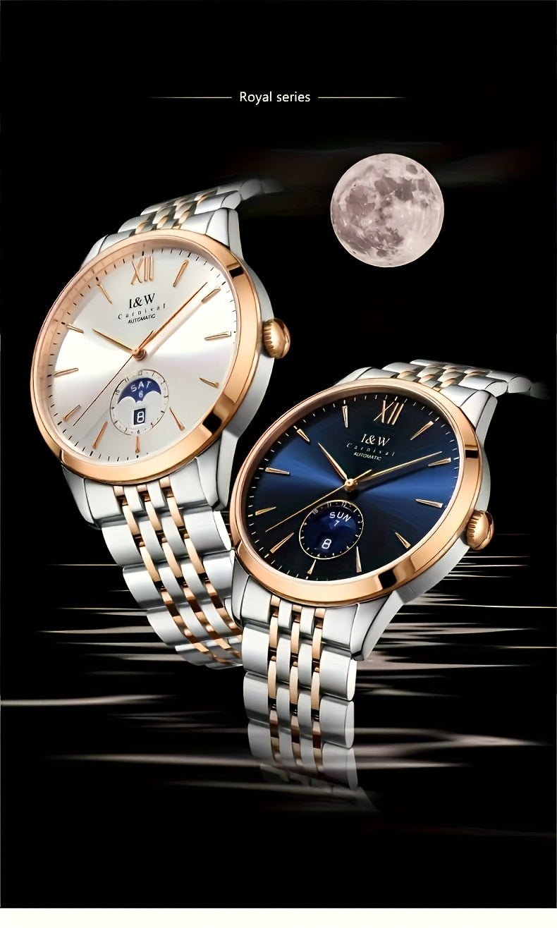 Carnival high-end brand mechanical watches for men stainless steel sapphire mirror fashion sports watches for men holiday gifts