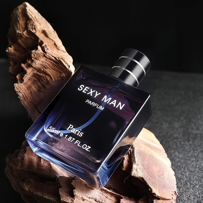 55ml Woody Notes Eau De Parfum - Refreshing Cologne Perfume for Men, Perfect for Dating and Daily Life, Long-Lasting Fragrance, Ideal Gift for Him, Seductive Scent for Confidence Boost