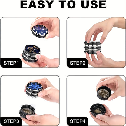 [1pc Diamond Tobacco Grinder] 1pc Multisided Diamond-shaped Tobacco Grinder, Lightweight Tobacco Grinder, Diamond-shaped Tobacco Grinding Machine 2.5 Inches