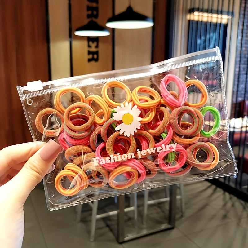 50pcs of Adjustable Hair Ties - Perfect for Women, Girls, Toddlers & Babies, Ideal choice for Gifts