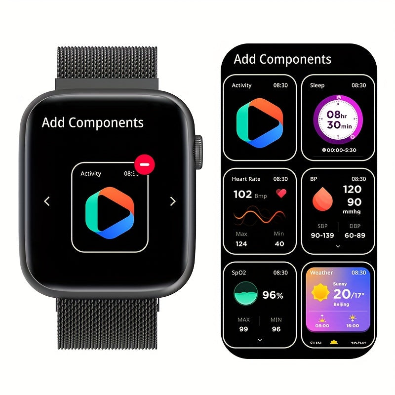 EarlySincere Smart Watches For Men WomenAnswer/Make Call, 1.9'' HD Full Touch Screen Fitness Tracker, Sleep Monitor, Fitness Watch For Android/ IOS