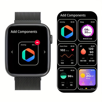 EarlySincere Smart Watches For Men WomenAnswer/Make Call, 1.9'' HD Full Touch Screen Fitness Tracker, Sleep Monitor, Fitness Watch For Android/ IOS