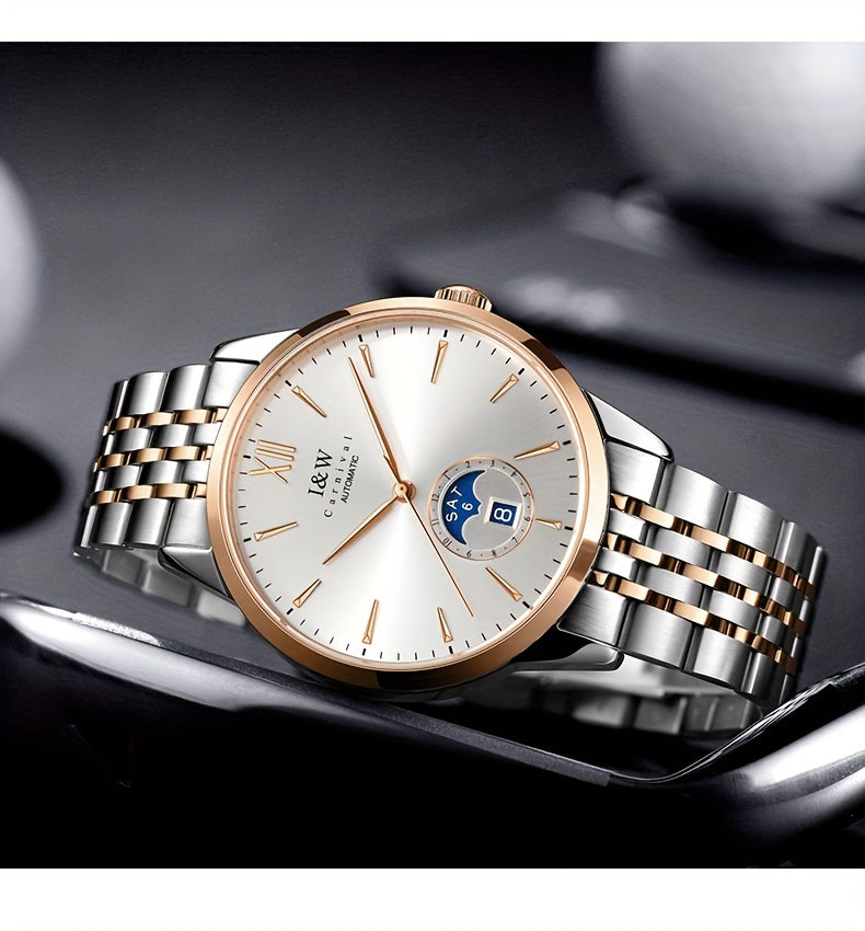 Carnival high-end brand mechanical watches for men stainless steel sapphire mirror fashion sports watches for men holiday gifts